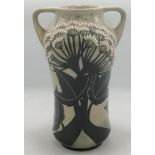 Moorcroft Summer Silhouette Twin Handled Vase 2013, boxed, height 18cm