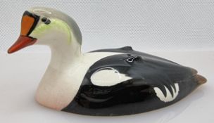 Beswick model of a King Eider Duck 1521 approved by Peter Scott