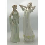 Royal Doulton Reflections figure Daybreak Hn3107 & Elegance Figure Francoise Hn2897(2)