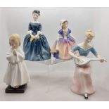 Royal Doulton Small Figures Melody, Cherie, Dinky Do & seconds Bedtime(4)