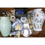 A mixed collection of items to include Wedgwood Clio patterned picture frame, decorative mugs, large