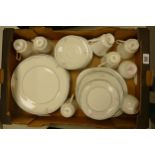 A collection of Royal Doulton Carnation Tea & dinner ware, Factory Seconds.(32)