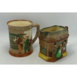 Royal Doulton Embossed Jugs Old Curiosity Shop & Oliver Twist(2)