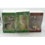 Royal Doulton Boxed Sealed Whisky Decanters Buzzard, Barn Owl & Tawny Owl(3)