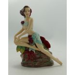 Kevin Francis / Peggy Davies Figure Tropical Girl Coral, limited edition of 300, with certificate.