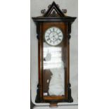 Large Quality Vienna Westminster Type Wall Clock, length 110cm