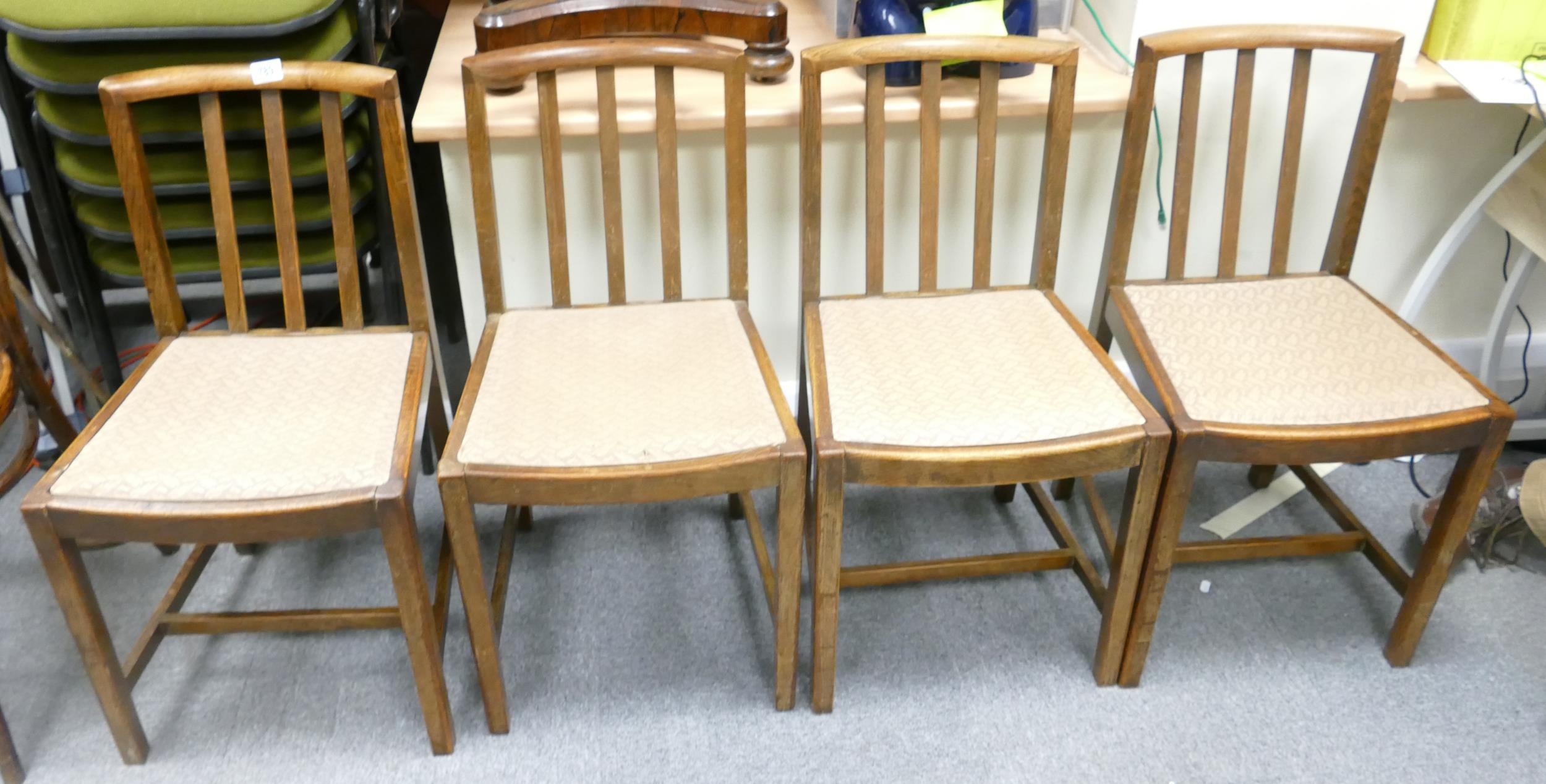 Four Ercol Oak Dinning Chairs(4)