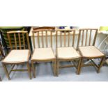 Four Ercol Oak Dinning Chairs(4)