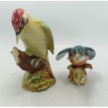 Beswick Woodpecker 1218 & Kingfisher (chip to beak)(2)