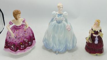 Coalport Lady Figures including Lily(boxed), Rosemary(seconds) & Rosalinda (3)