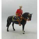 Beswick Canadian mountie police on black horse 1375