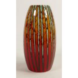 Anita Harris brimstone skittle vase. Gold signed to base, height 17cm