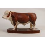 Beswick connoisseur polled Hereford bull model A2574