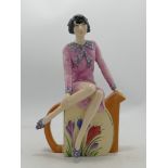 Kevin Francis / Peggy Davies Figure Clarice Cliff Tea Time, limited Edition of 500