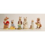 Royal Doulton Bunnykins figures to include Santa DB17, Cook DB85, Father DB154, Bedtime DB55,