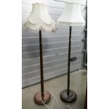 Two Standard Lamps with shades(2)