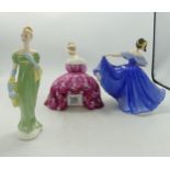 Royal Doulton Lady Figures Victoria Hn2471, Elaine HN2791 & Lorna Hn2311(3)