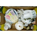 A mixed collection of items to include Royal Doulton Tapestry Patterned Coffee Set, Royal Doulton