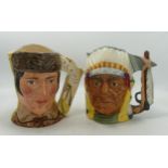 Royal Doulton Large Double Sided Character Jugs The Battle of The Alamo D6729 & The Battle of Little