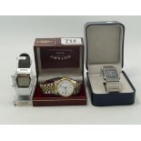 Boxed Seiko H249 Gents Digital Watch, Rotary Quartz Watch & Lorus Digital Watch ,unchecked needs