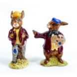 Royal Doulton Bunnykins The Artist DB13 and Mr Bunnykins Autumn days DB5: Both signed Harry Sales (