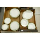 Royal Doulton Ashmont Patterned dinner ware including, dinner plates, rimmed bowls, salad plates