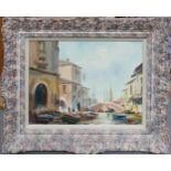 Ivan Taylor (British 1946-) Chioggia Venetian Scene, frame size 45 x 55cm