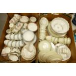 A mixed collection of Royal Doulton , Minton and similar tea ware including patterns Wimbledon,