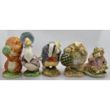 Beswick Beatrix Potter Bb3 figures to include Mrs Alderman Ptolemy, Tommy Brock, Squirrel Nutkin,