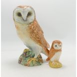 Beswick Owl 1046 & smaller item(2)