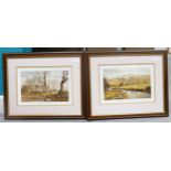 Two Framed Alan Ingham Landscape prints, largest frame size 39x 48