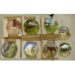 A collection of Spode horse theme limited edition plates. 6 boxed, 2 unboxed