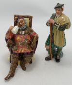 Royal Doulton Character Figures The Foaming Quart HN2162 (Repair to tankard) & The Laird HN2361(2)