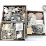 A collection of hard stone rock Minerals.