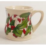 Moorcroft Candy Cane mug. Shape MU1