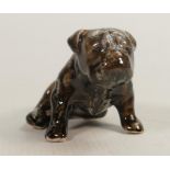 Anita Harris model of a British bulldog. Gold signed to base, height 13cm