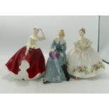 Royal Doulton Lady Figures Dorothy Hn3098, Gail Hn2937 & Samantha HN3304(3)