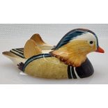 Beswick model of a Mandarin Duck approved by Peter Scott