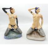 Two Kevin Francis / Peggy Davies Artist Proof Figures Megan Both Over painted by Vendor(2)