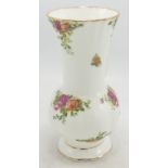 Boxed Royal Albert Old Country Rose Patterned Vase, height 16.5cm