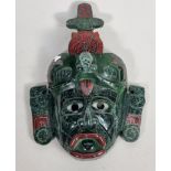 South American Resin Wall Mask, height 28cm