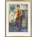 Large Janet Treby Framed Olympian Myth IV, Limited Edition Print, frame size 120 x 87cm