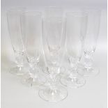 Six Boxed Quality Glass Beer Glasses , height 14cm x 6