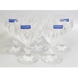 Five Boxed Villeroy & Boch Water Goblets, height 5.2cm