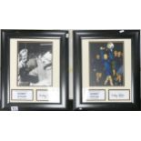 Two Framed & Sign Nobby Stiles prints, both with Certificate of Authenticity from 99 Legends.com(2)