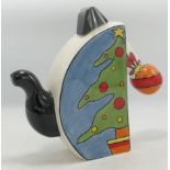 Lorna Bailey Ceramics Christmas teapot limited edition No 2/40 With certificate. Mark on bottom "