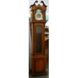 Reproduction Yew Wood Long Case Clock