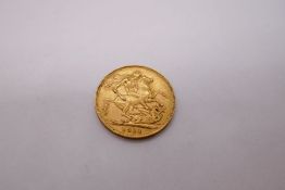 1911 22ct Full Sovereign, King George & George and the Dragon, Perth Mint