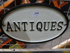 Large antique sign