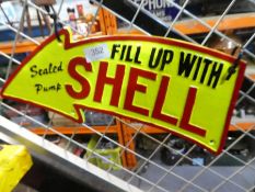 Large Shell arrow sign